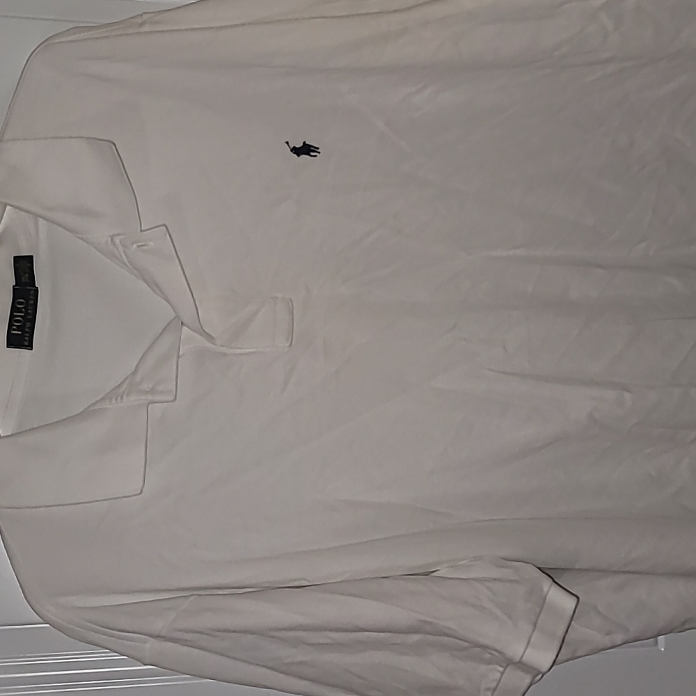 Ralph Lauren White Polo with Navy Pony Embroidery - Picture 10 of 12